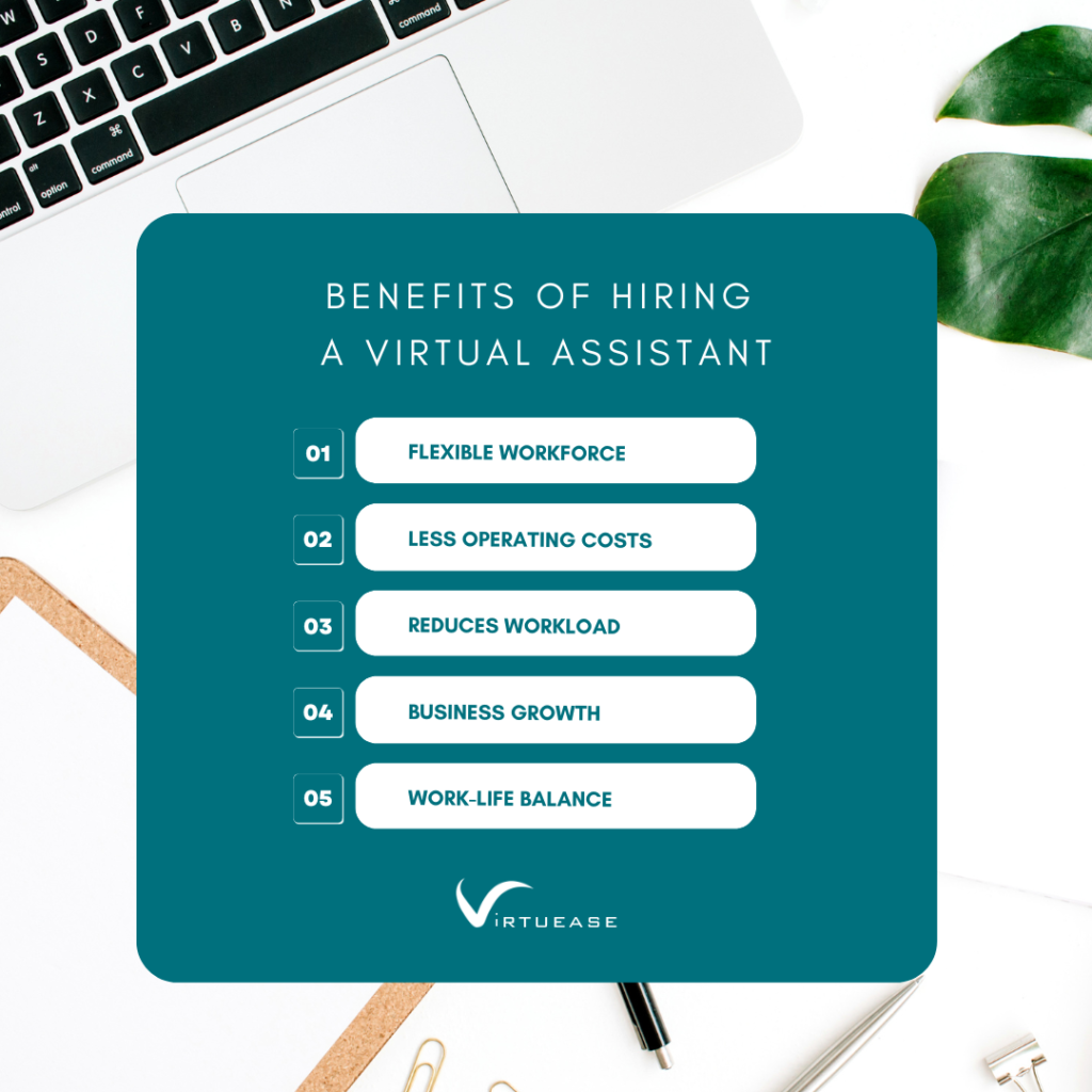 BENEFITS OF HIRING A VIRTUAL ASSISTANT